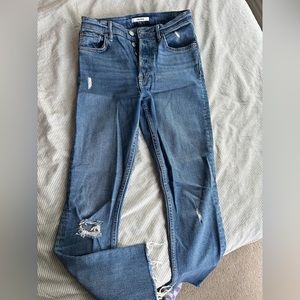GRLFRND brand skinny cropped jeans